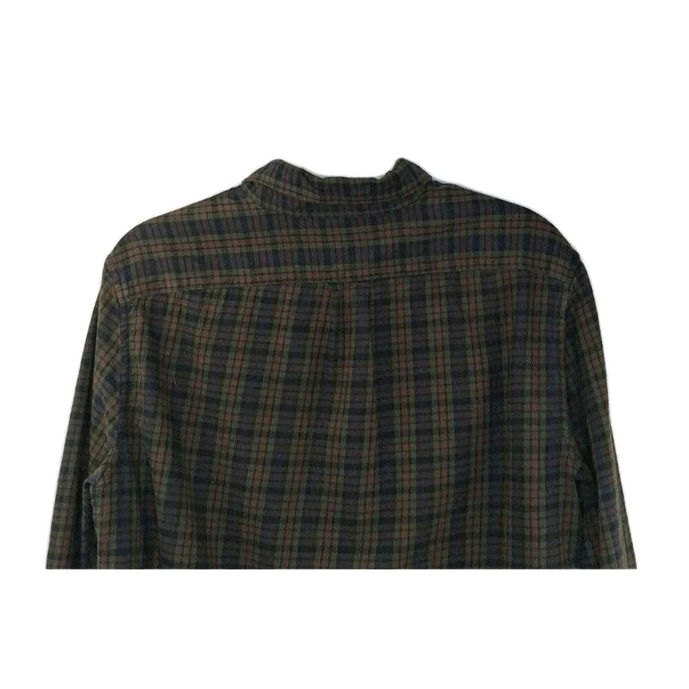 J Crew Brushed Twill Flannel Shirt Men's Plaid Tartan Size M Slim